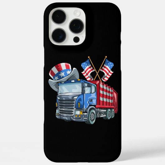 4. Juli Garbage Truck Funny Shirt Männer Frauen Case-Mate iPhone Hülle (Rückseite)