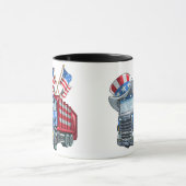 4. Juli Garbage Truck Funny Shirt Männer Frauen Tasse (Zentrum)