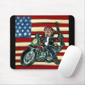 4. Juli - Geboren, Wild Airedale zu sein Mousepad (Mit Mouse)