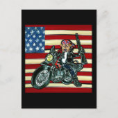 4. Juli - Geboren, Wild Airedale zu sein Postkarte (Vorderseite)