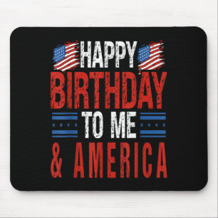 4. Juli Geburtstag Alles Gute zum Geburtstag mir A Mousepad