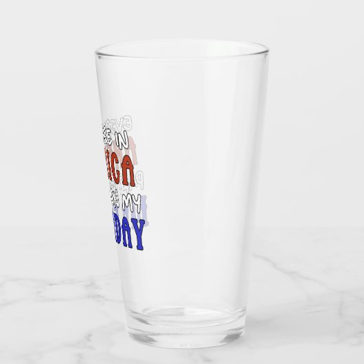 4. Juli Geburtstag Funny Glas (Links)