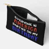 4. Juli Geburtstag Funny Zubehörtasche (Offen)