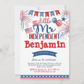 4. Juli Geburtstag, Herr Unabhängiger Einladung (Vorderseite)