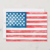 4. Juli Geburtstag, kleine Miss Independent Einladung (Rückseite)