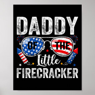 4. Juli Geburtstag Papa Daddy Von Der Kleinen Feue Poster
