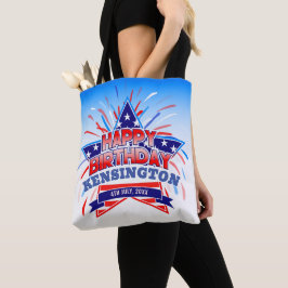 4. Juli Geburtstag Tote Bag Tasche