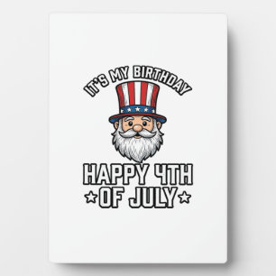 4. Juli Geburtstags-Gnom Patriotisches T-Shirt Des Fotoplatte