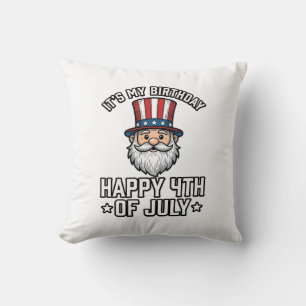 4. Juli Geburtstags-Gnom Patriotisches T-Shirt Des Kissen