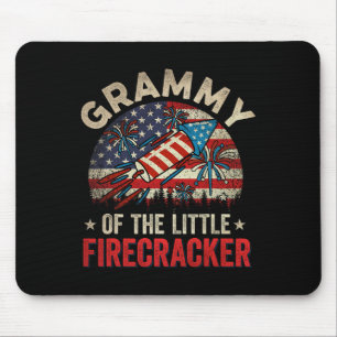 4. Juli Geburtstagsgrammy der kleinen Firecrac Mousepad