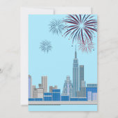 4. Juli Geburtstagsjunge Party Einladung (Rückseite)