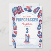 4. Juli Geburtstagsparty Einladung (Vorderseite)