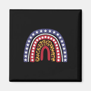 4. Juli: Gedenktag der amerikanischen Flagge Magnet