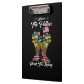 4. Juli Gedenktag Veteran Ehre Klemmbrett (Links)