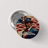 4. Juli - Geist der Unabhängigkeit Button (Vorne & Hinten)
