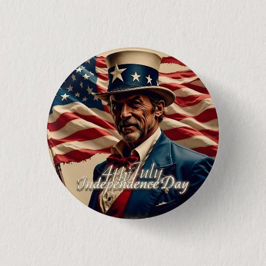 4. Juli - Geist der Unabhängigkeit Button (Vorderseite)