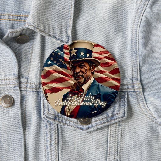 4. Juli - Geist der Unabhängigkeit Button (Beispiel)