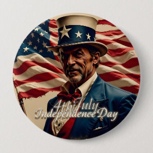 4. Juli – Geist der Unabhängigkeit Button