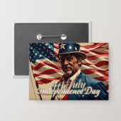 4. Juli - Geist der Unabhängigkeit Button (Vorderseite/Rückseite)