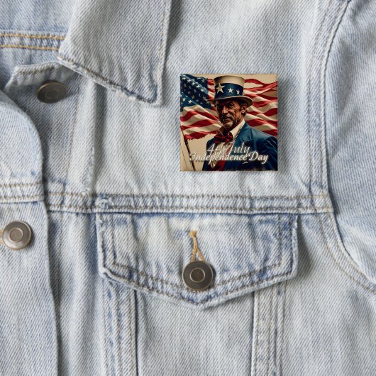 4. Juli - Geist der Unabhängigkeit Button (Beispiel)