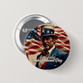 4. Juli - Geist der Unabhängigkeit Button (Vorne & Hinten)