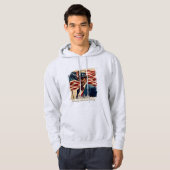 4. Juli - Geist der Unabhängigkeit Hoodie (Vorne ganz)
