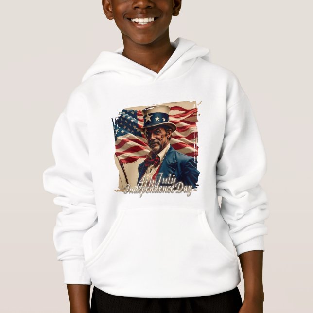 4. Juli - Geist der Unabhängigkeit Hoodie (Vorderseite)