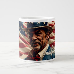 4. Juli - Geist der Unabhängigkeit Jumbo-Tasse