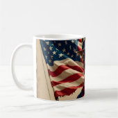 4. Juli - Geist der Unabhängigkeit Kaffeetasse (Links)