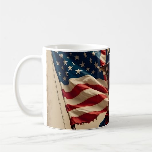 4. Juli - Geist der Unabhängigkeit Kaffeetasse (Links)