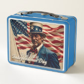 4. Juli - Geist der Unabhängigkeit Metall Brotdose (Rückseite)