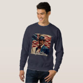 4. Juli - Geist der Unabhängigkeit Sweatshirt (Vorne ganz)