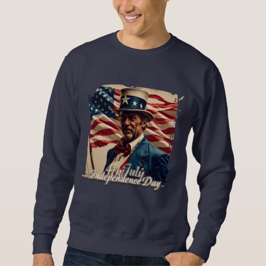 4. Juli - Geist der Unabhängigkeit Sweatshirt (Vorderseite)