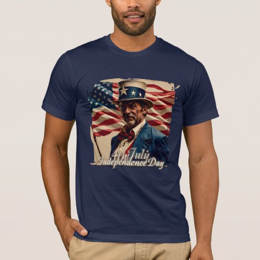 4. Juli - Geist der Unabhängigkeit T-Shirt (Vorderseite)