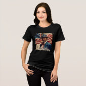 4. Juli - Geist der Unabhängigkeit Tri-Blend Shirt (Vorderseite voll)