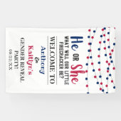 4. Juli Gender-Party Banner (Horizontal)