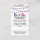 4. Juli Gender-Party Begleitkarte (Vorderseite)