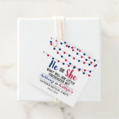 4. Juli Gender-Party Geschenkanhänger (Beispiel)