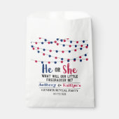 4. Juli Gender-Party Geschenktütchen (Vorderseite)