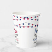 4. Juli Gender-Party Pappbecher (Rechts)