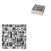 4. Juli Generative Muster Gummistempel (Stempel)