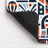 4. Juli Generative Muster Mousepad (Ecke)