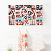 4. Juli Generatives Muster Banner (Insitu)