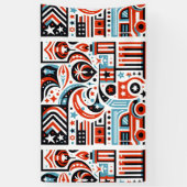 4. Juli Generatives Muster Banner (Vertikal)