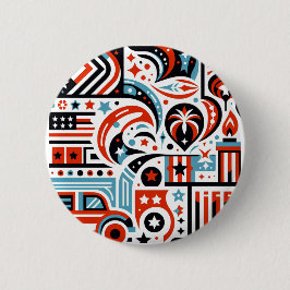 4. Juli Generatives Muster Button