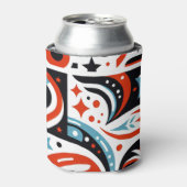 4. Juli Generatives Muster Dosenkühler (Kanne Vorderseite)