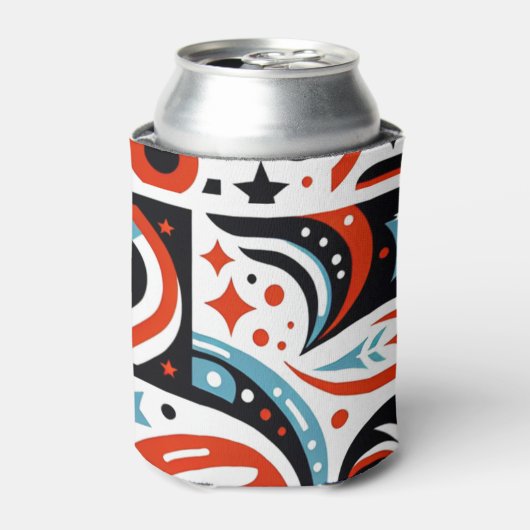 4. Juli Generatives Muster Dosenkühler (Kanne Vorderseite)