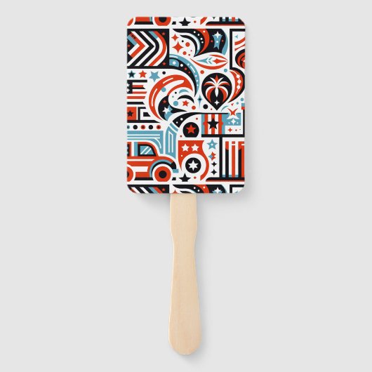 4. Juli Generatives Muster Fächer (Rückseite)