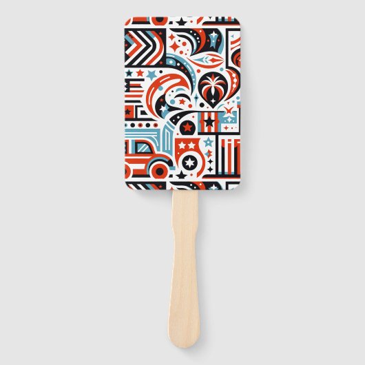 4. Juli Generatives Muster Fächer (Vorderseite)