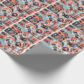 4. Juli Generatives Muster Geschenkpapier (Ecke)